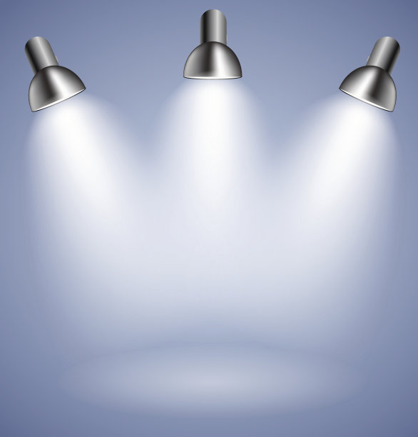 背景与照明灯。空白的文字或图片下载