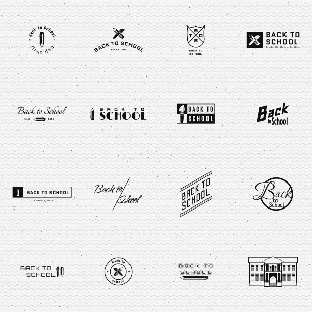 返回学校的徽章，标志和标签的任何用途图片下载