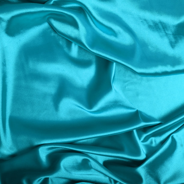 青绿色丝绸背景图片下载