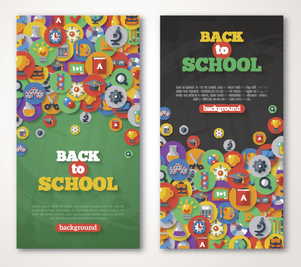 回到学校旗帜设置与平面图标的圆形。图片下载