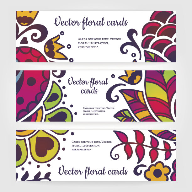 抽象花卉图案图片下载