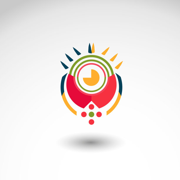 抽象平面标志矢量形状为企业业务设计图片下载