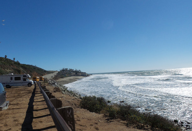 在南太平洋海岸停车图片下载