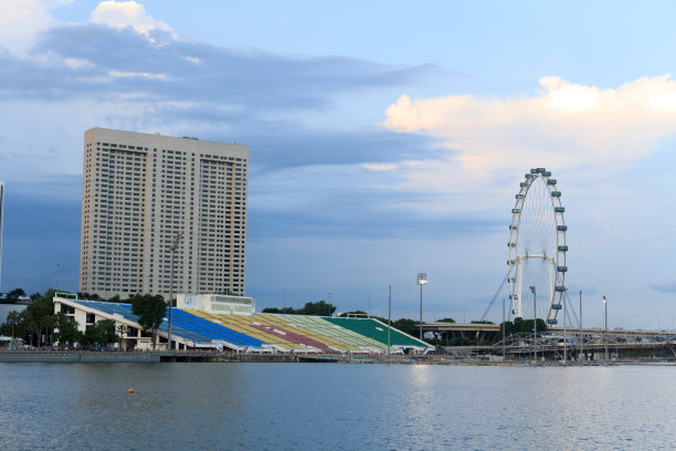 新加坡的摩天轮图片下载