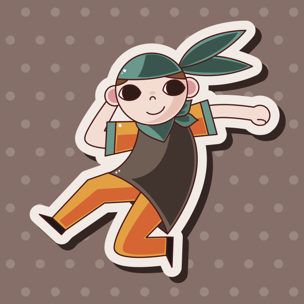 街舞主题元素图片下载