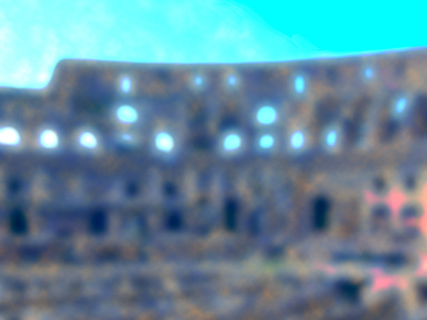 罗马竞技场的城墙。模糊的创作背景图片下载