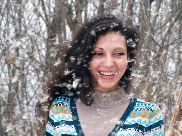 美丽的女人在笑图片下载