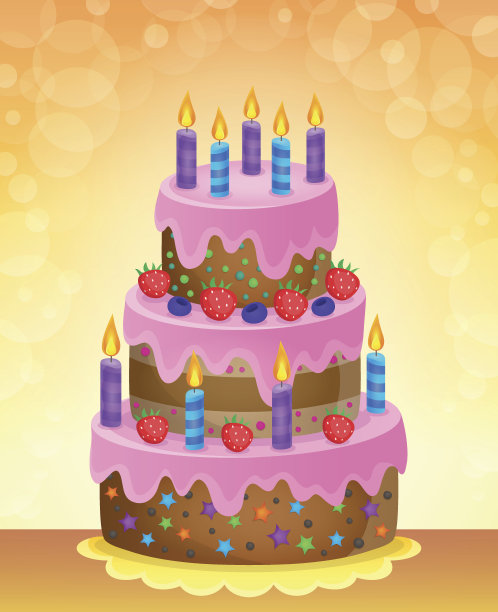 生日蛋糕主题形象5图片下载