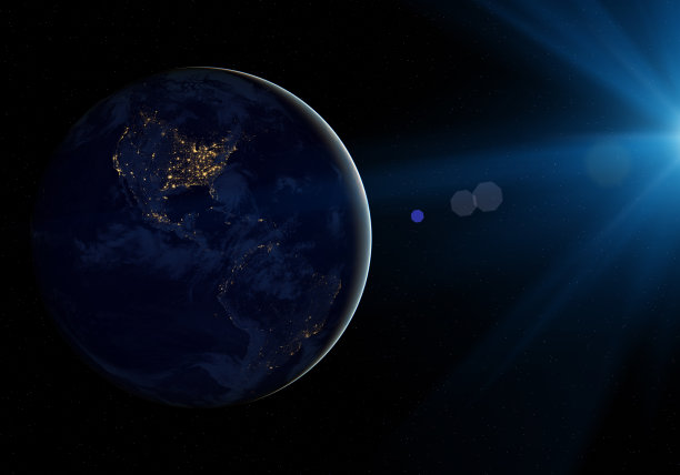 地球在晚上图片下载