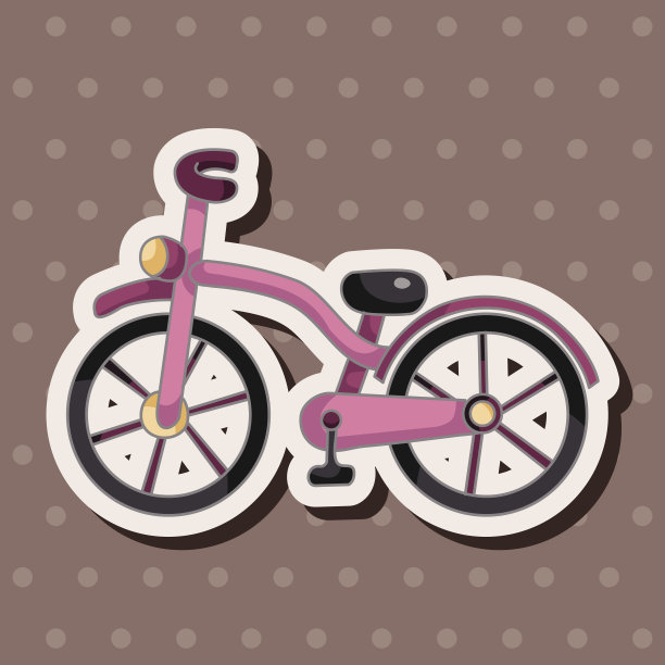 交通自行车主题元素图片下载