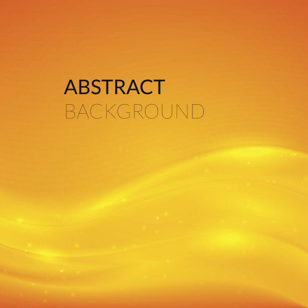 抽象的橙色背景与平滑的线条图片下载