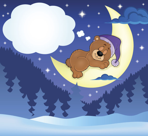 睡觉的熊主题图片图片下载