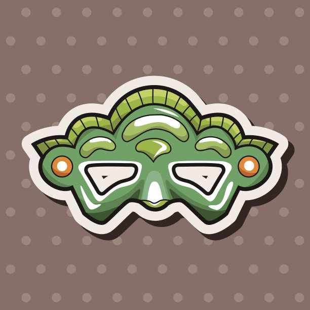 派对面具主题元素图片下载