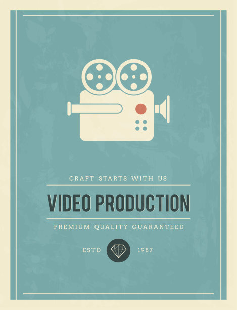 用于视频制作的复古海报图片下载