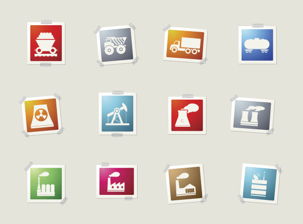 工厂和工业符号图片下载