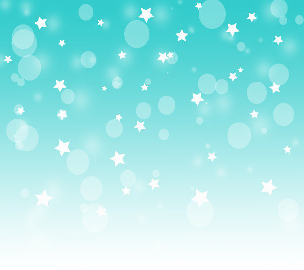 魔术散景白星在蓝色的背景图片下载