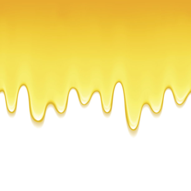 黄色滴在白色的背上。油漆或蜂蜜滴图片下载