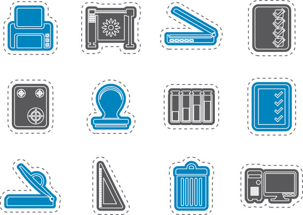 印刷行业的图标图片下载