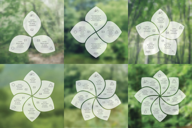 矢量圈生态信息图。图片下载