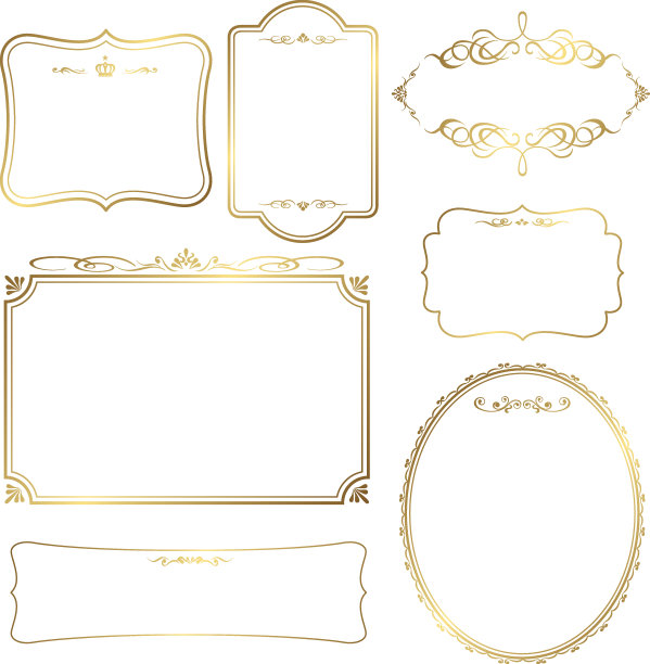 金框架集素材图片