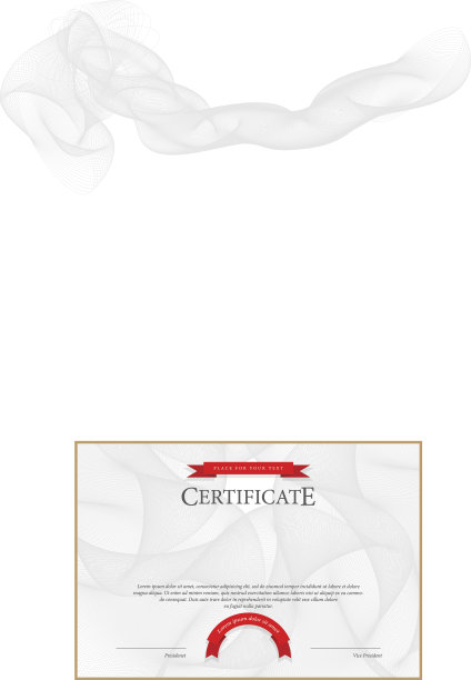 现代证书和文凭模板。向量图片下载