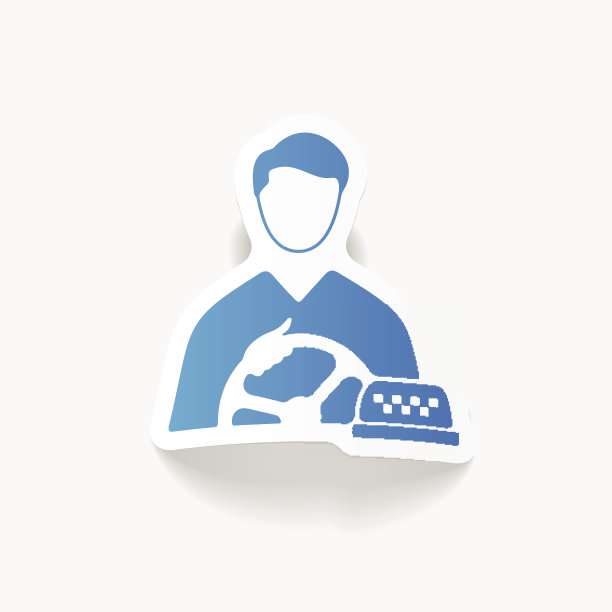 现实的设计元素。出租车司机图片下载