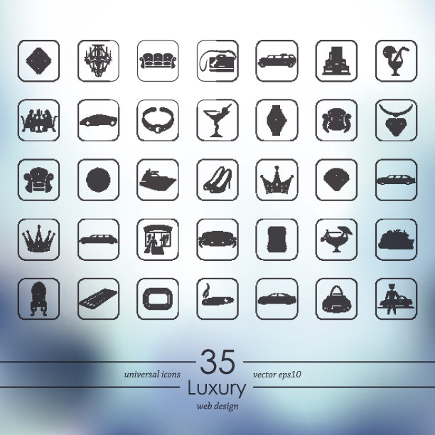 奢华图标套装图片下载