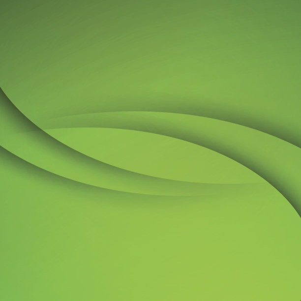 绿色矢量抽象背景与曲线线图片下载