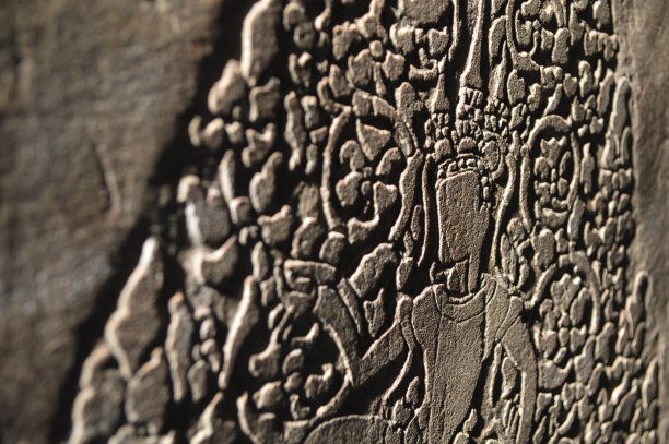 吴哥窟的雕刻图片下载