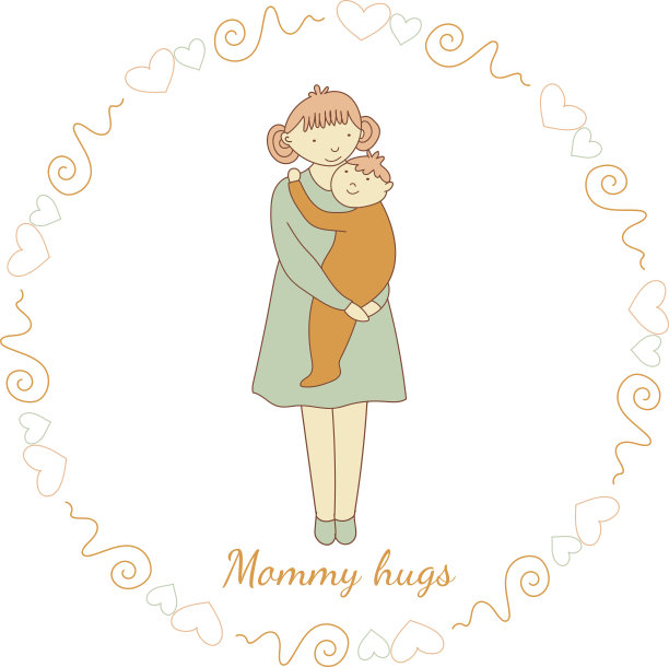 母亲抱着婴儿图片下载