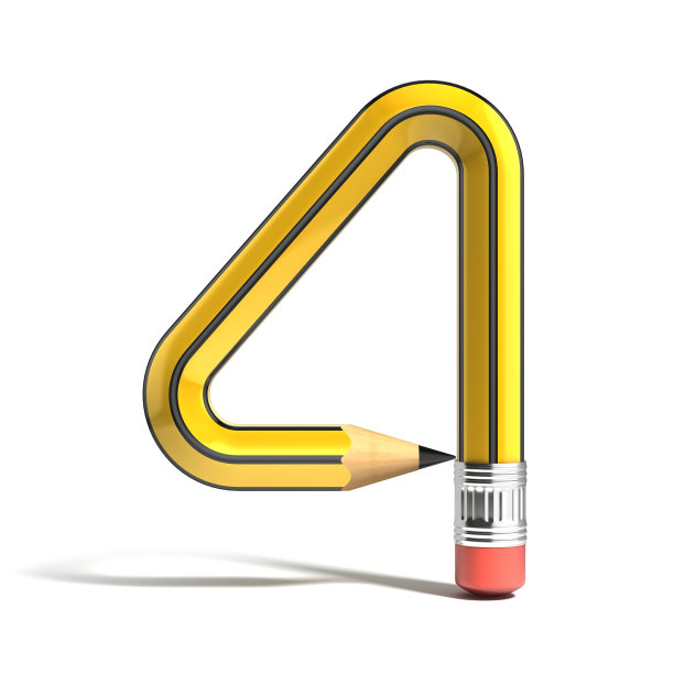 铅笔3d字体4号图片下载