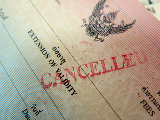 护照邮票“取消”图片下载