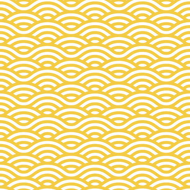 黄白波无缝图案素材图片