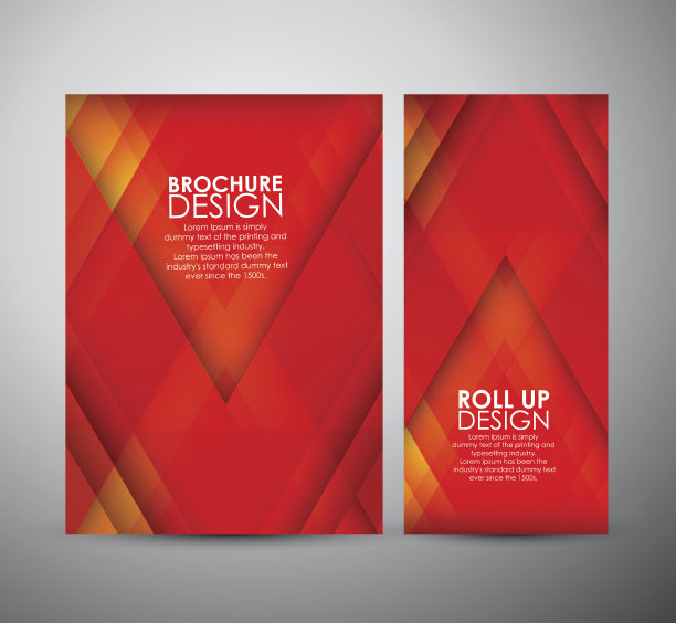 摘要宣传册是商业设计的模板还是卷起来的。图片下载