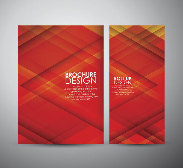 摘要宣传册是商业设计的模板还是卷起来的。图片下载