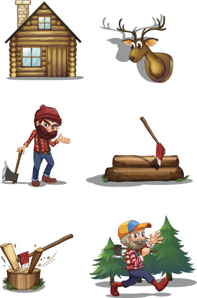 伐木工人的生活图片下载