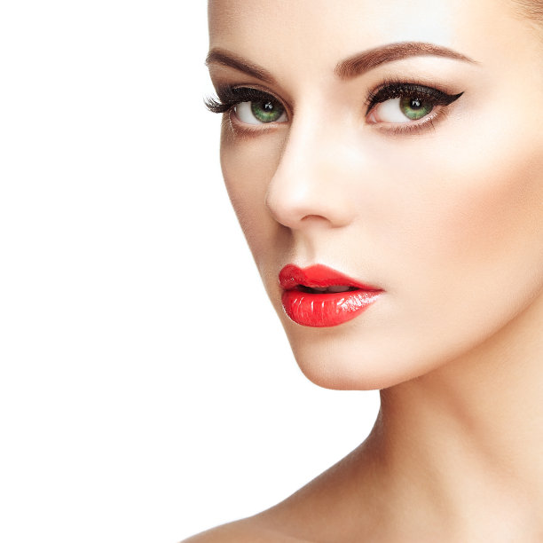 美丽年轻女子的脸庞图片下载