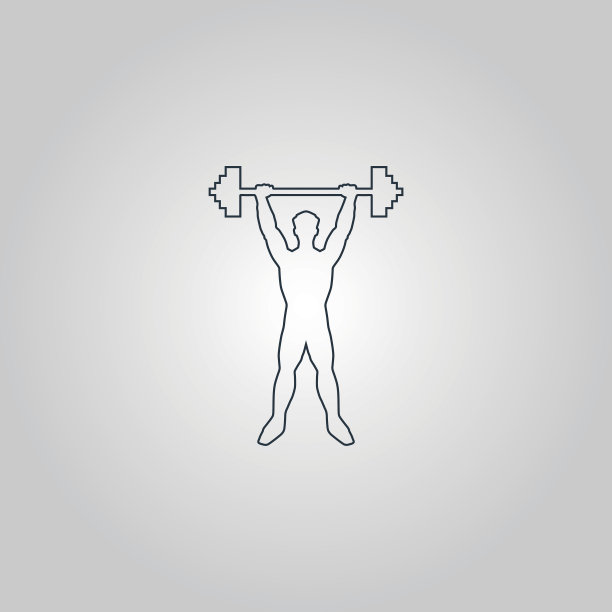 强壮的男人图标说明健身图片下载