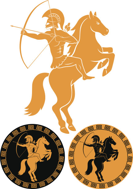 马背上的弓箭手图片下载