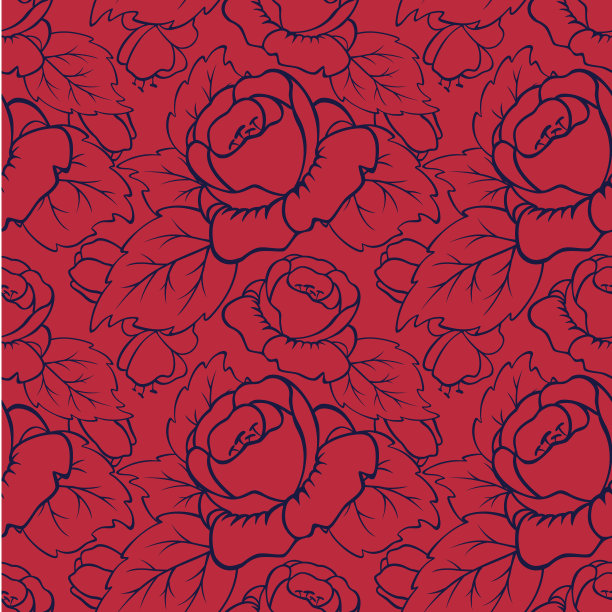 玫瑰无缝的背景素材图片