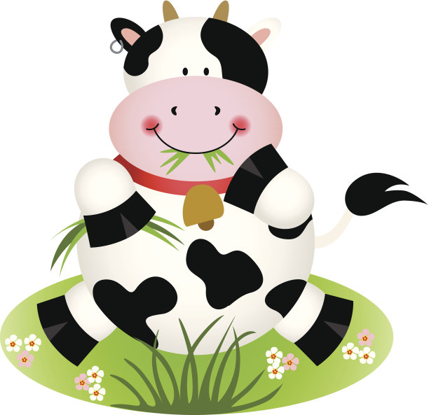 牛吃草图片下载