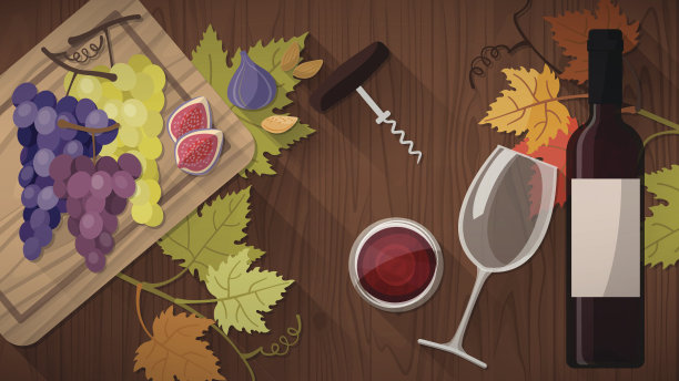 搭配食物品酒素材图片