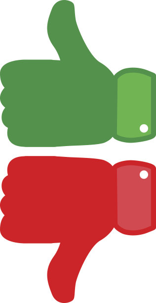 大拇指图标矢量插图图片下载