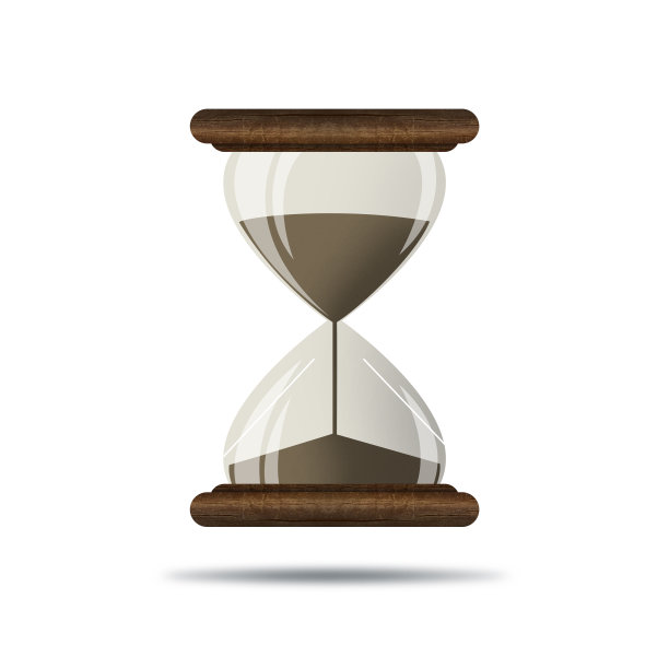 发送白色背景上的时钟图标图片下载