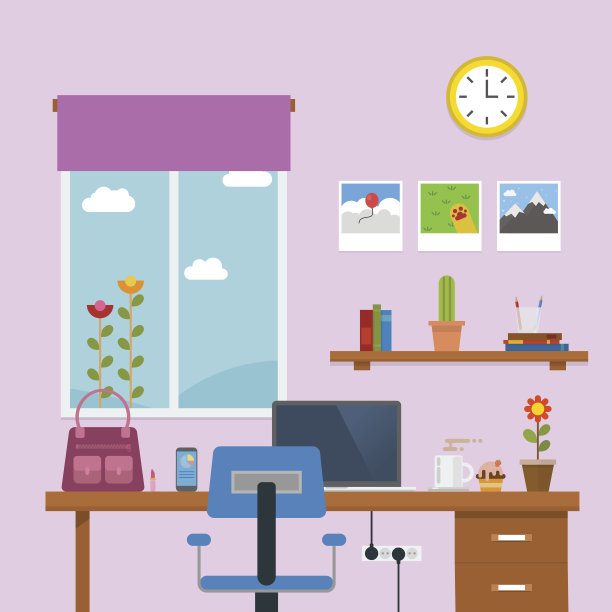 在房间里工作图片下载