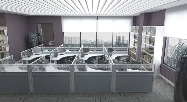 办公室逼真渲染图片下载