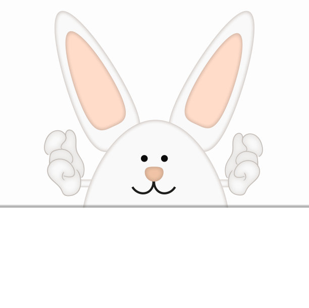 有趣的复活节兔子卡通漫画插图占位符图片下载