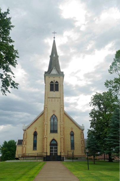 明尼苏达州皮尔兹的地标教堂图片下载