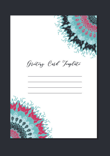 曼陀罗东方模板卡图片下载