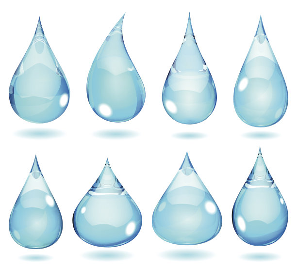 水滴矢量图素材ID：121687534